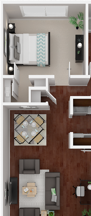 Parkside Apartments_San Anselmo CA_Floor Plan_The Solano_One Bedroom One Bathroom Parkside Apartments_San Anselmo CA_Floor Plan_The Solano_One Bedroom One Bathroom